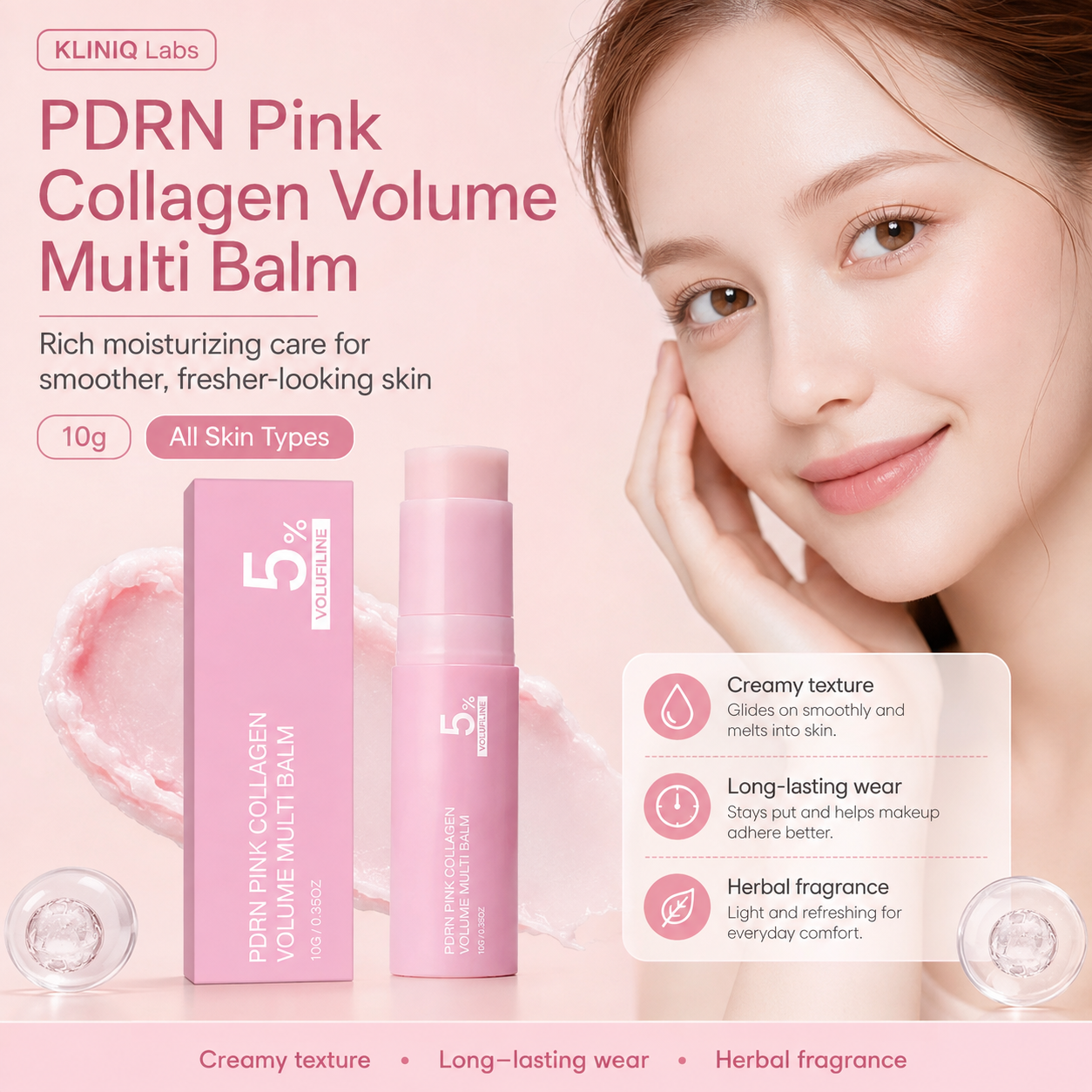 PDRN Pink Collagen Volume Multi Balm – 5% Volufiline