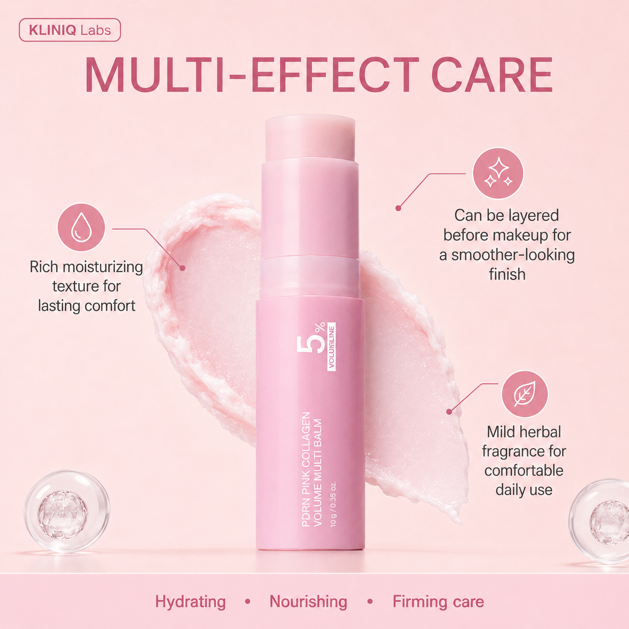 PDRN Pink Collagen Volume Multi Balm – 5% Volufiline